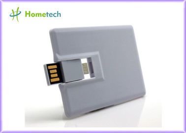 Άσπρη πλαστική πιστωτική κάρτα OTG/κινητό Drive τηλεφωνικής USB λάμψης 16GB 32GB για το έξυπνο τηλέφωνο