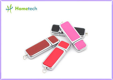 Προωθητική engravable εκτύπωση λογότυπων συνήθειας Drive λάμψης δέρματος USB