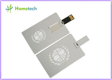 Αδιάβροχη έξοχη λεπτή συσκευή αποθήκευσης πιστωτικών καρτών USB, Drive λάμψης μετάλλων USB