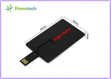Μαύρο πλαστικό ραβδί 4GB 8GB 16GB 32GB Drive λάμψης Usb επιχειρησιακού σχεδίου λογότυπων πιστωτικών καρτών/συνήθειας καρτών