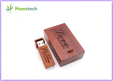 Προσαρμοσμένο ραβδιά λογότυπο 128MB μνήμης χάραξης USB ξύλινο - ικανότητα 64GB