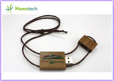Ελεύθερο λέιζερ χάραξης ξύλινο USB λογότυπων προωθητικό Drive λάμψης στροφέων
