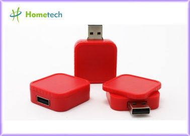 Πλαστικό τετραγωνικό Drive λάμψης USB, δημοφιλές Quadrate Drive λάμψης μορφής USB cOem