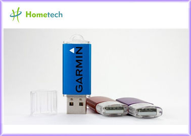 2020 προσάρμοσε την μπλε πλαστική USB ορθογωνίων USB USB μνήμη δώρων με την εκτύπωση λογότυπων για το προωθητικό δώρο
