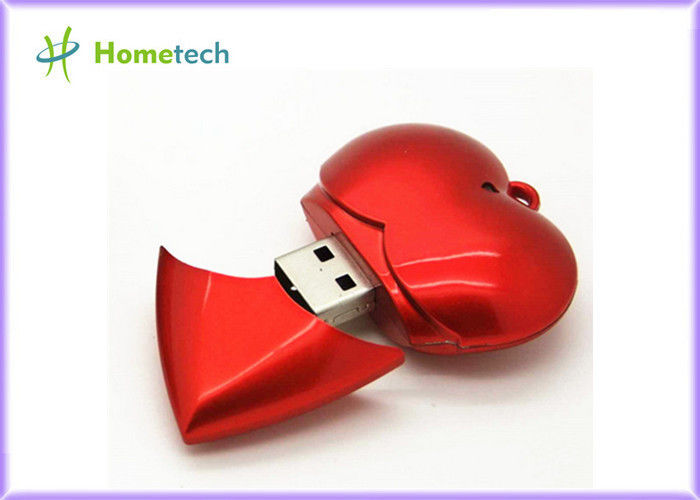 Πλαστική κόκκινη πλήρη απόδοση συσκευών αστραπιαίας σκέψης USB καρδιών USB 1GB/2GB/4GB