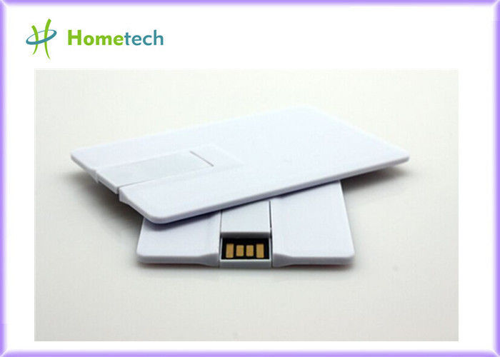Άσπρη πλαστική πιστωτική κάρτα OTG/κινητό Drive τηλεφωνικής USB λάμψης 16GB 32GB για το έξυπνο τηλέφωνο