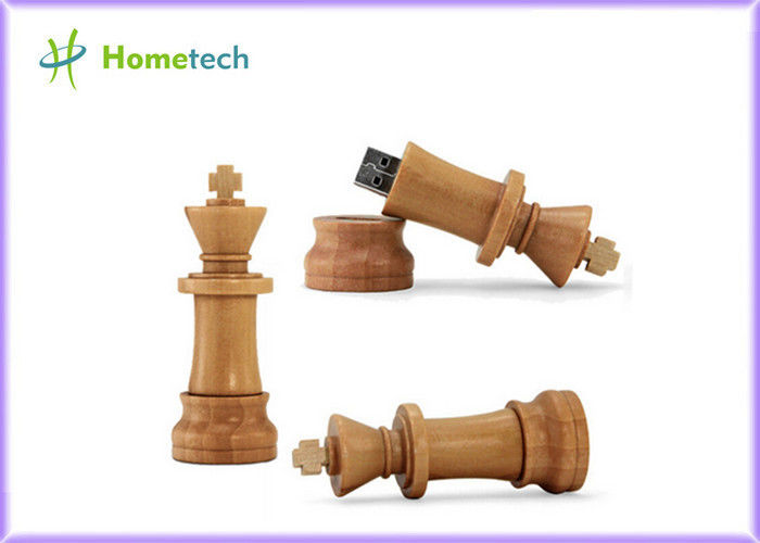 Δημιουργικό σκάκι USB 2.0 ξύλινο Drive μανδρών δίσκων του U Drive λάμψης USB