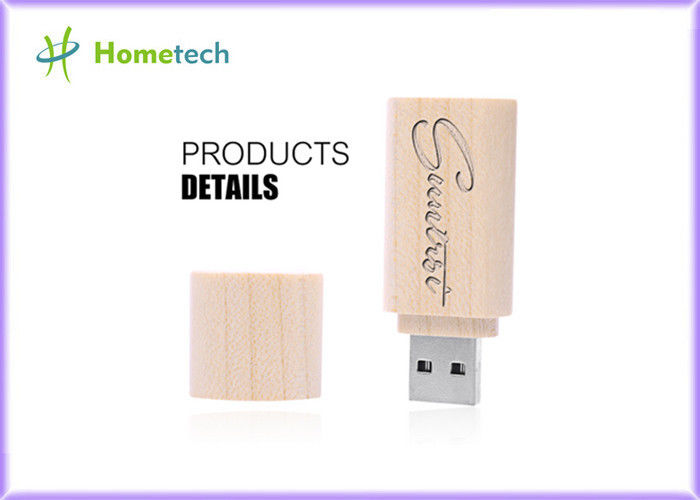 Προσαρμοσμένα ξύλινα USB Drive λάμψης λογότυπων 4GB 8GB USB ραβδιά Pendrive