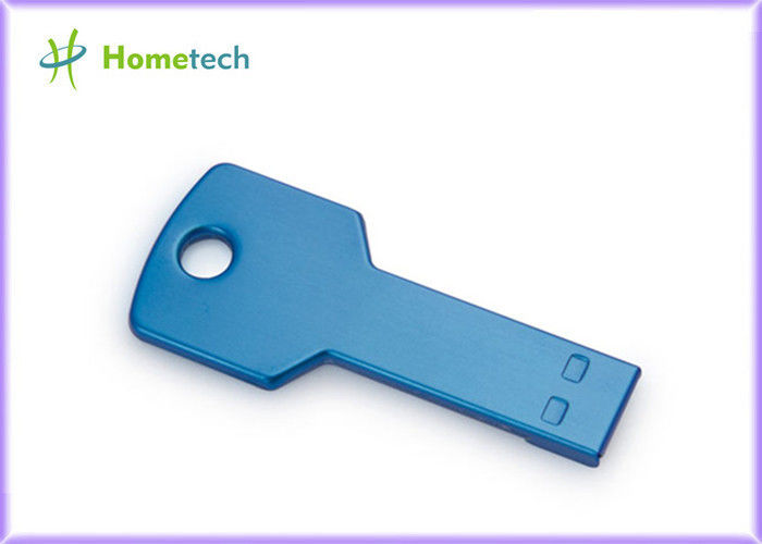 Μπλε/πράσινο προσαρμοσμένο Drive λογότυπο λάμψης μετάλλων διαμορφωμένο κλειδί USB