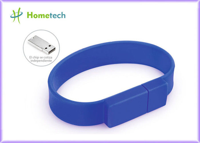 Drive 1 έτος Guarante λάμψης Wristband USB λαστιχένιων ζωνών βραχιολιών σιλικόνης