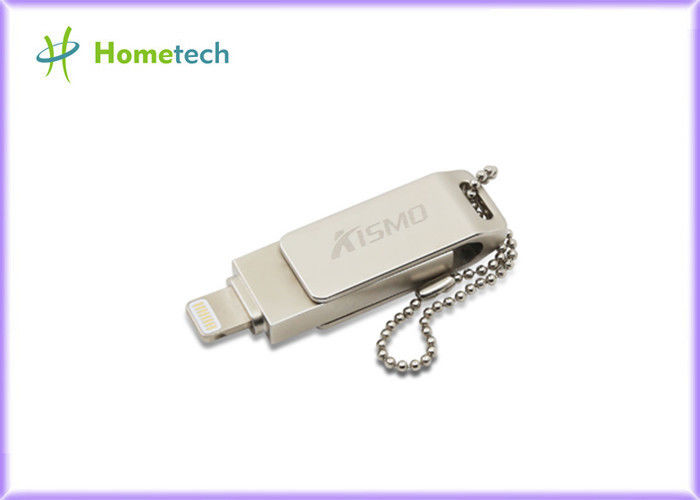 Κινητά Drive λάμψης Drive τηλεφωνικής USB λάμψης υψηλής ταχύτητας/OTG USB για IPhone, ασημένιο χρώμα