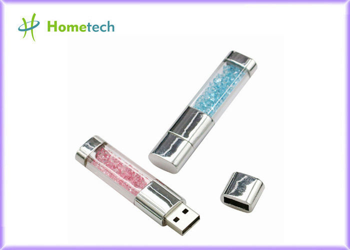 Drive μανδρών λάμψης μόδας USB 2,0, ραβδί μνήμης διαμαντιών Drive λάμψης καρδιών USB κρυστάλλου