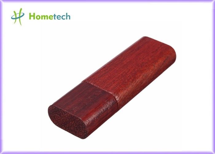 Τυπωμένη ύλη Coulor οργάνων καταγραφής Drive λάμψης ύφους USB Rectagnel με το ξύλινο κιβώτιο ξύλων καρυδιάς