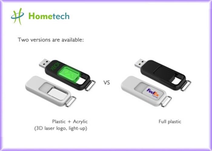 Πλαστικό USB μη ΚΑΠ Drive Toshiba λάμψης τύπων/ισχίο της Samsung με το ακρυλικό τρισδιάστατο λέιζερ μέσα