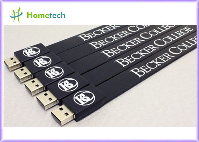 Ρόδινη αστραπιαία σκέψη βραχιολιών USB πυριτίου Drive λάμψης Wristband USB πυριτίου, πολυ ραβδί μνήμης βραχιολιών χρώματος USB 2,0
