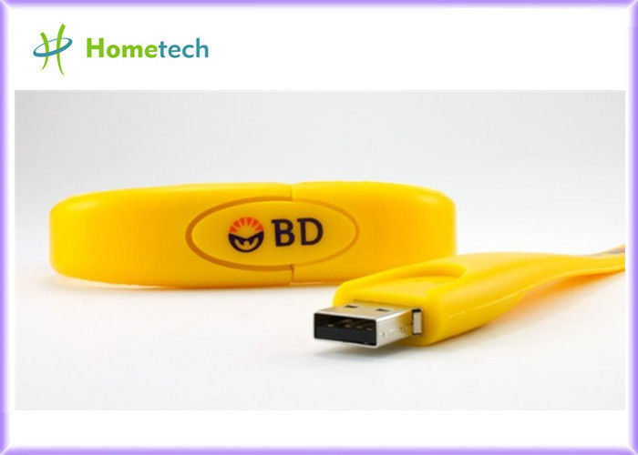 Drive λάμψης Wristband USB πυριτίου, Drive λάμψης μνήμης USB 2.0 Wristband USB