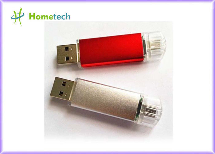 OTG USB 2.0 κινητός φραγμός αστραπιαίας σκέψης Drive τηλεφωνικής USB λάμψης με το λογότυπο που τυπώνεται