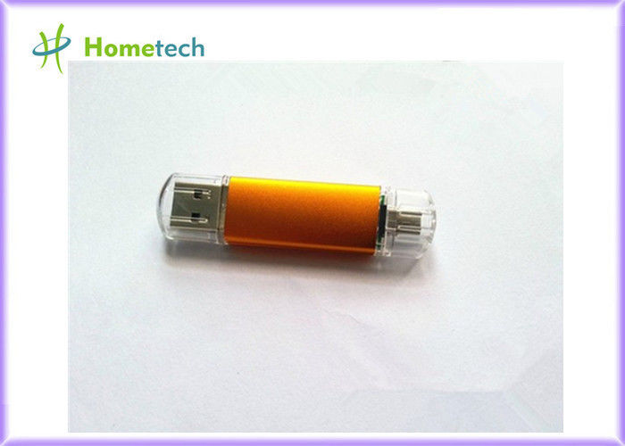 Πορτοκαλί Drive τηλεφωνικής USB λάμψης μικροϋπολογιστών κινητό/εξωτερικό Drive λάμψης