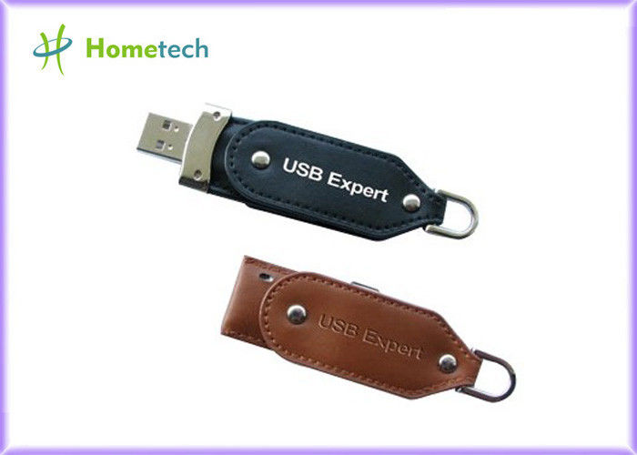 Λιανικό γνήσιο 32GB ραβδί μνήμης Drive μανδρών δίσκων λάμψης δέρματος USB ορθογωνίων