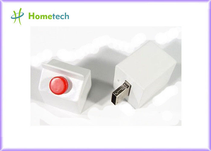 Άσπρο 4G 8G Drive λάμψης κινούμενων σχεδίων USB, δροσερό Drive αντίχειρων ραβδιών μνήμης