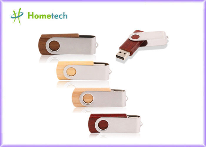 Συστροφής ξύλινο USB ραβδί μνήμης στροφέων 4GB 8GB 16GB 32G ΛΟΓΌΤΥΠΩΝ λάμψης εξατομικευμένο Drive