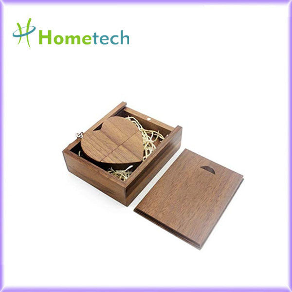 Στεγανοποιήστε το ξύλινο USB 2.0/3.0 128G Drive λάμψης ξύλων καρυδιάς