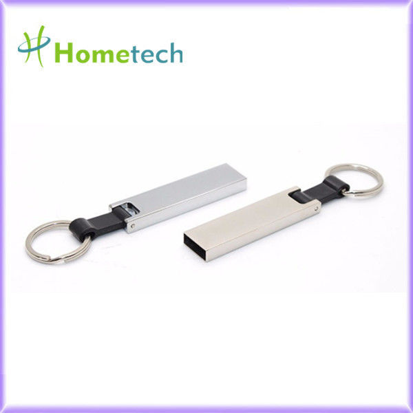 Αδιάβροχη USB κίνηση 64 λάμψης υψηλής ταχύτητας ραβδί μνήμης μετάλλων USB της FCC 15MB/S αντίχειρων 128GB ΜΒ με Keyholder