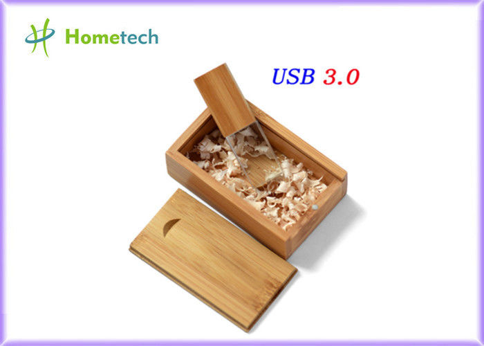 Κρυστάλλου λογότυπο Drive 4gb 8gb 16gb 32gb 64gb 20MB/S λάμψης Usb που προσαρμόζεται ξύλινο