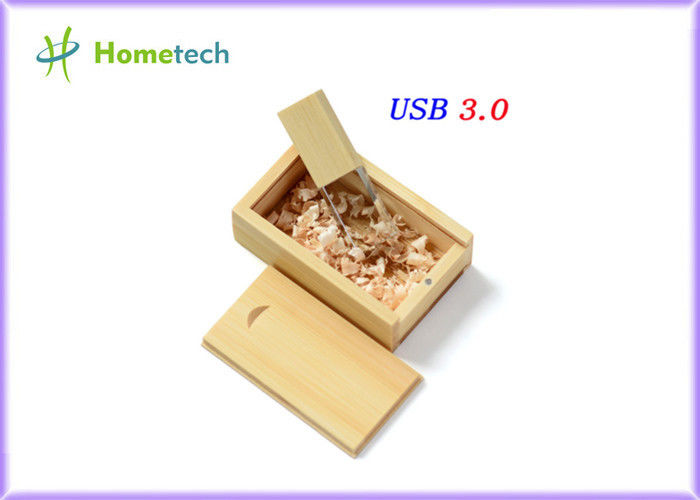 Κρυστάλλου λογότυπο Drive 4gb 8gb 16gb 32gb 64gb 20MB/S λάμψης Usb που προσαρμόζεται ξύλινο