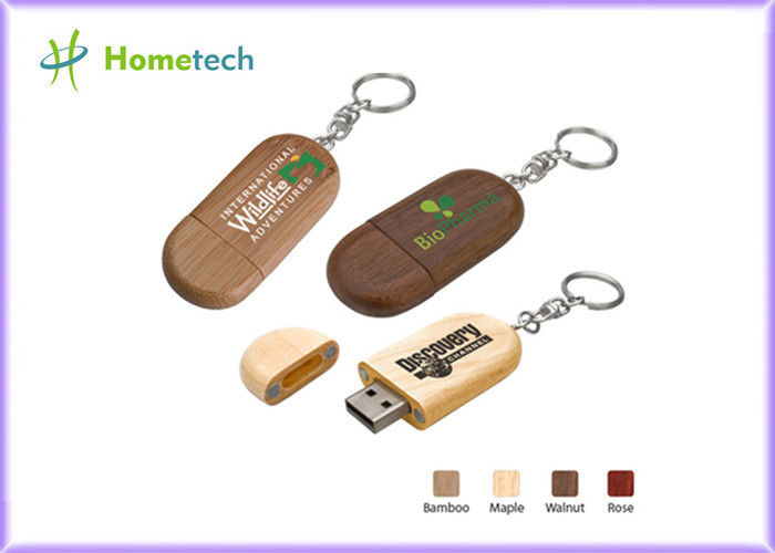 Φιλικά προς το περιβάλλον ξύλινα USB Drive λάμψης συνήθειας με την εκτύπωση λογότυπων