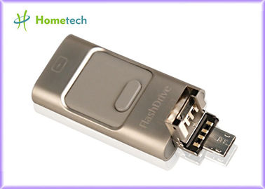 Κινητή τηλεφωνική USB αποθήκευση 3 σε 1 πολλών χρήσεων OTG u-δίσκων αναγνώστη καρτών Pendrive και για iOS iPhone &amp; τη Samsung αρρενωπά