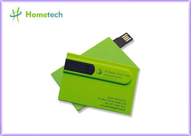 Πράσινη συσκευή αποθήκευσης πιστωτικών καρτών USB 2.0, Drive αντίχειρων συνήθειας