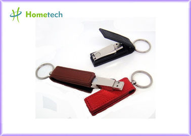 Λιανικό γνήσιο 32GB ραβδί μνήμης Drive μανδρών δίσκων λάμψης δέρματος USB ορθογωνίων