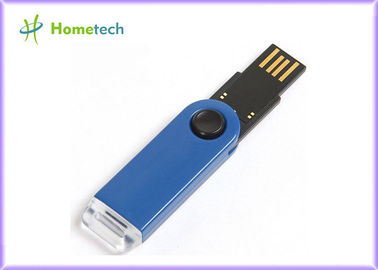 Μπλε πλαστικά ραβδιά συστροφής USB για τα δώρα, πλαστικό 32gb Drive λάμψης