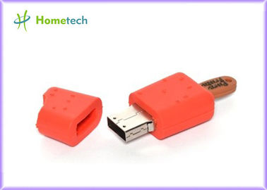 Κόκκινο Drive λάμψης κινούμενων σχεδίων USB παγωτού/επί παραγγελία Drive λάμψης