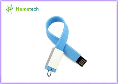 Αδιάβροχο Drive 2,0 λάμψης Wristband USB σιλικόνης λογότυπο συνήθειας ραβδιών 4gb 32gb μνήμης