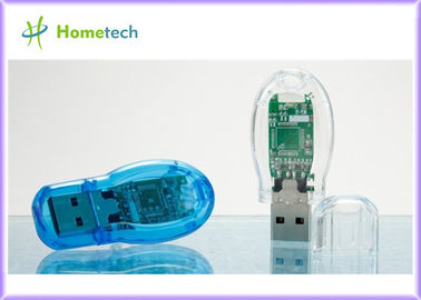 Ελεύθερο Drive λάμψης δειγμάτων διαφανές πλαστικό USB για τα δώρα με τη FCC, CE, ROSH