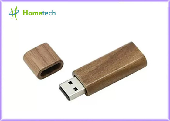 Ξύλινο USB PC Drive λάμψης ορθογωνίων 64GB 128GB