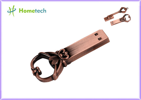 Βασική μορφή 16GB USB 2,0 κόμβων αγάπης μετάλλων βασικό στιγμιαίος-κλειδί λάμψης κίνησης λάμψης μορφής μετάλλων βασικό usb usb