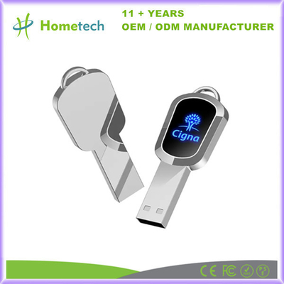 Αγορά LED Light Rugged Silver Metal USB 3.0 Flash Drive για αποθήκευση δεδομένων -40-85C Τσιπ βαθμού Α ηλεκτρονική κατασκευή