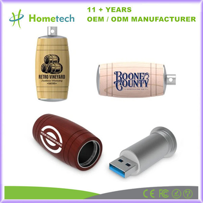 Αγορά Χρώμα ξύλου USB Flash Drive 8GB-256GB Wine Bucket Shape με διεπαφή USB 2.0/3.0 ηλεκτρονική κατασκευή