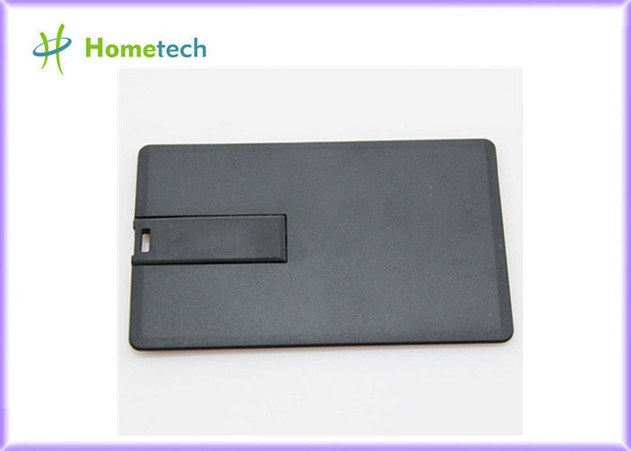 Η μαύρη πιστωτική κάρτα USB κολλά το βασικό λογότυπο συνήθειας δώρων 4GB 8GB 16GB USB