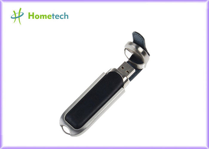 Μαύρη εκτύπωση συνήθειας δίσκων λάμψης δέρματος USB, καινοτομία usb κίνηση 2,0 μανδρών με το κιβώτιο κασσίτερου