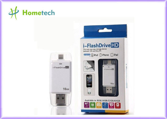 USB ι Drive HD λάμψης για το iPhone/ipad με το τσιπ λάμψης Toshiba Samsung, 16G 32G 64G