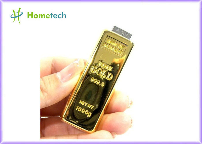 Δημιουργικός δίσκος μνήμης Drive λάμψης φραγμών USB σχεδίου χρυσός 2GB/4GB/8GB/16GB/32GB