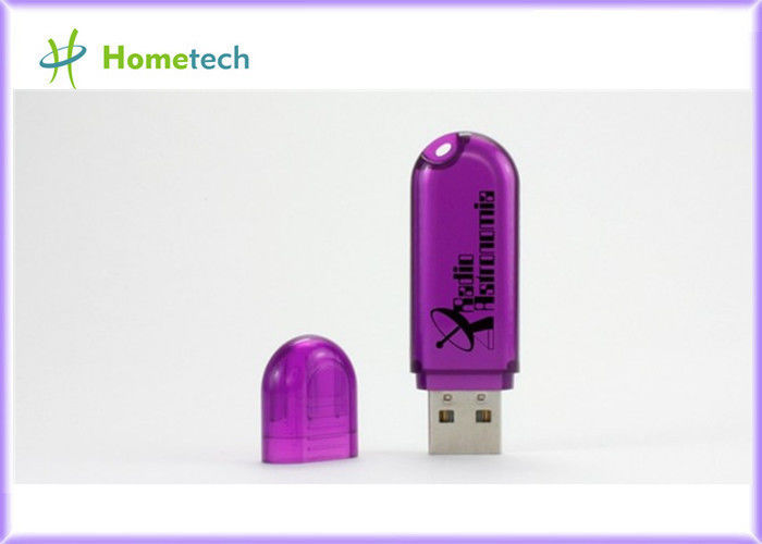 Μπλε, πλαστικό USB Drive λάμψης μανδρών πτυχών Drive αστραπιαίας σκέψης USB με Keychain για το δώρο