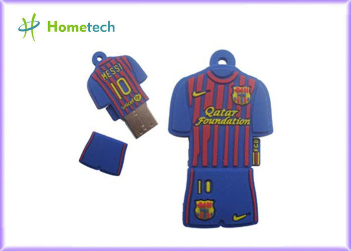 Προσαρμοσμένο Drive λάμψης πουκάμισων USB πόλο της Βαρκελώνης Messi μνήμης USB 2GB 4GB 8GB 16GB