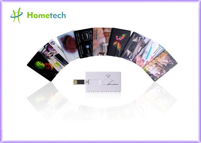 Λεπτή συσκευή αποθήκευσης πιστωτικών καρτών USB ορθογωνίων που τυπώνεται για το δώρο προώθησης