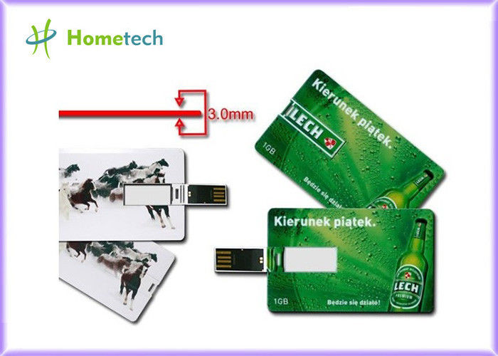 Πράσινη 1GB πλαστική συσκευή αποθήκευσης πιστωτικών καρτών USB για το δώρο Χριστουγέννων