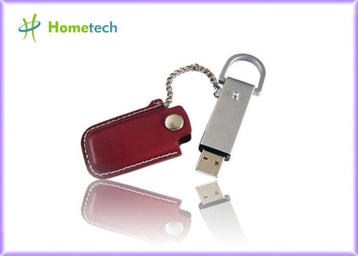 USB 2.0 βασική αλυσίδα δίσκων λάμψης δέρματος USB, ραβδί αντίχειρων Drive USB μανδρών αστραπιαίας σκέψης